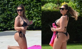 ‘Ngộp thở’ với vòng một ngoại cỡ của sao truyền hình Lauren Goodger