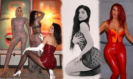 Chị em nhà Kim siêu vòng 3 khoe dáng với đồ xuyên thấu, không nội y 