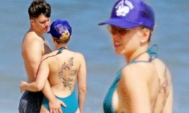 Scarlett Johansson hiếm hoi diện bikini gợi cảm, lộ khuyết điểm cơ thể