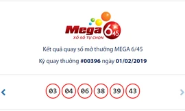 Dãy số may mắn của giải độc đắc Jackpot trị giá hơn 75 tỷ đồng.
