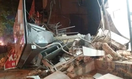 Hiện trường vụ việc. Ảnh: Minh Hải