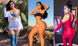 Vẻ nóng bỏng của mẫu nữ 9x sở hữu vòng ba hơn 1m