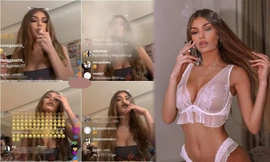 Hoa hậu Albania liên tục công khai ảnh hút thuốc lá, 'khoe thân' gây sốc