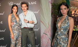 Bạn gái cậu cả nhà Beckham diện váy xẻ sâu ‘hờ hững’ vòng một 