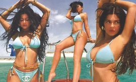 Kylie Jenner diện bikini gần 40 triệu, phô dáng ‘bốc lửa’ trên du thuyền