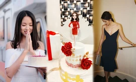 Hoa hậu thế giới Trương Tử Lâm xinh đẹp rạng ngời đón tuổi 35