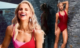Vogue Williams khoe cơ bụng 6 múi trên bìa tạp chí sau 8 tháng sinh con