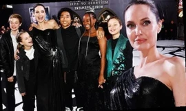 Pax Thiên cùng các em đến mừng mẹ Angelina Jolie ra mắt Maleficent 2