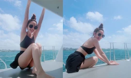 Dương Thừa Lâm khoe dáng nuột với bikini sau khi nhận nhẫn kim cương ‘khủng’