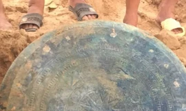 Phát hiện trống đồng cổ hàng nghìn năm tuổi ở Lào Cai