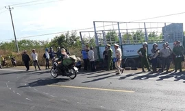 Hiện trường vụ tai nạn. Ảnh: VOV