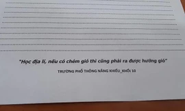 Thầy giáo thu về 50.000 like nhờ lời phê bá đạo trong giờ kiểm tra Địa