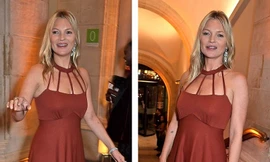 Siêu mẫu huyền thoại Kate Moss gợi cảm bất ngờ ở tuổi 45