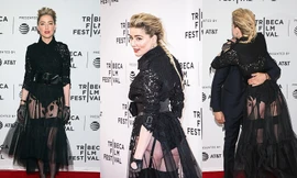 Amber Heard khoe vòng ba táo bạo, ôm ấp ‘trai lạ’ trên thảm đỏ