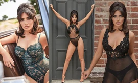 Cựu vũ nữ thoát y Megan Barton Hanson nóng bỏng với nội y ren xuyên thấu