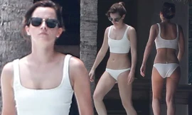 Hậu bị chê kém sắc, Emma Watson lộ mặt mộc xinh và thân hình thon thả