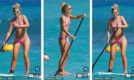 Vogue Williams diện bikini hai mảnh, khoe body không chút mỡ thừa