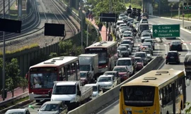 Tuần trước, hệ thống giao thông Rio cũng ách tắc vì đình công của nhân viên.