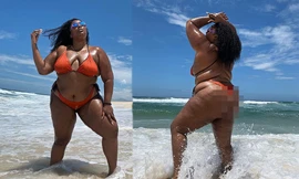Nàng béo Lizzo tự tin diện bikini hai mảnh, khoe hình thể ngoại cỡ