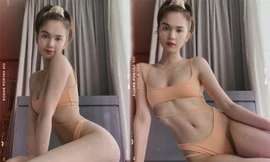Ngọc Trinh tung ảnh bikini: Mặt ‘búng ra sữa’ đối lập với body ‘nảy lửa’