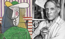 Danh hoạ Picasso (1881 - 1973) và "Bust of a Woman".