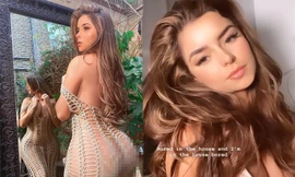 Demi Rose mặc váy lưới ‘có như không’, phô vòng ba căng đét