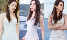 ‘Mỹ nhân Tân Cương’ Địch Lệ Nhiệt Ba đẹp nao lòng trong tạo hình cô dâu