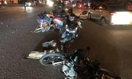 Hiện trường vụ tai nạn. Ảnh: VTC News