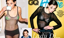 Mỹ nhân đóng Công nương Diana ‘thả rông’ táo bạo trên tạp chí