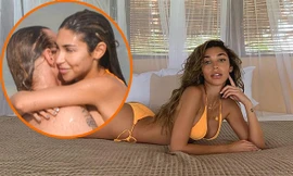 Tình cũ Justin Bieber mặc bikini bé xíu, ôm ấp bạn trai hơn 14 tuổi trên biển