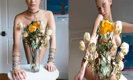 Bella Hadid chụp ảnh khỏa thân táo bạo, tiết lộ cách làm việc tại nhà mùa dịch