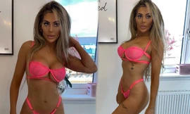 ‘Mỹ nhân dao kéo’ Chloe Ferry khoe đường cong ‘bốc lửa’ với nội y ren bé xíu