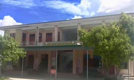 Trạm Y tế xã Kỳ Hoa, nơi 13 học sinh được điều trị. Ảnh: Dân trí