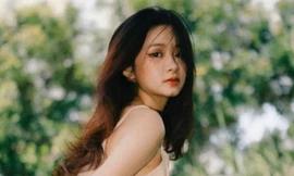 Vẻ đẹp trong trẻo như sớm mai của nữ sinh phố núi 