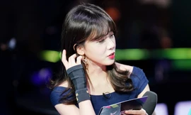 Nữ MC Hàn Quốc Kim Min Ah.