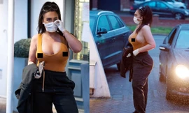 Lauren Goodger mặc áo như không, khoe vòng một ‘nhức mắt’