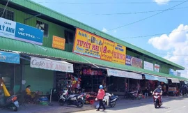 Chợ Trung tâm thị trấn Cái Nước.