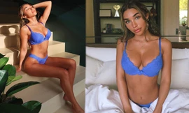 Tình cũ Justin Bieber ‘thiêu đốt’ ánh nhìn với nội y ren hai mảnh