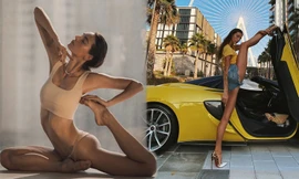 Mỹ nhân Nga thành ‘hiện tượng mạng’ nhờ đôi chân dài 1m20, body hoàn hảo