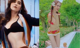 Ngọc Trinh giật tung áo lộ nội y, khoe vòng eo 54 cm hút mắt