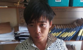 Đối tượng Vũ Chí Toàn tại cơ quan công an. Ảnh: Pháp luật TP Hồ Chí Minh