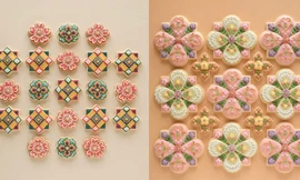 Nghệ nhân Nhật Bản làm bánh quy độc đáo lấy cảm hứng từ hoa văn nền gạch