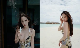 Nữ hoàng giải trí Thái Lan khoe thân hình nóng bỏng ở tuổi tứ tuần