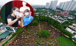 Đất trường học 'treo' ở nghĩa trang- ao đình, phụ huynh chen chân bốc thăm giành suất học cho con 