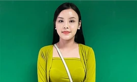 Vỏ Thị Mỷ Hạnh tại Cơ quan điều tra. Ảnh: C.A