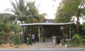 Hiện trường xảy ra vụ án.