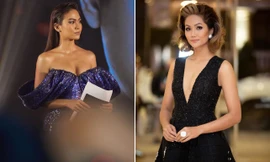 H'Hen Niê, Mâu Thuỷ gợi cảm 'bất phân thắng bại' với váy xẻ ngực sâu