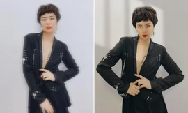 Ngọc Hân 'chơi lớn' cắt tóc tém, mặc vest khoe vòng một khiến fans 'trầm trồ'