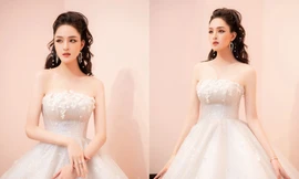 Á hậu Hoàng Anh hoá cô dâu gợi cảm