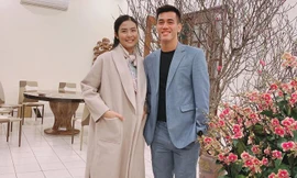 Hoa hậu Ngọc Hân khoe ảnh ăn tất niên cùng cầu thủ Tiến Linh khiến fan 'ghen tỵ'